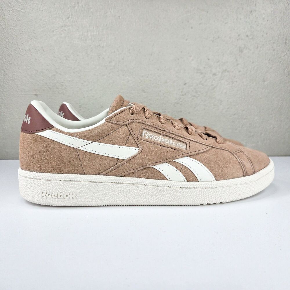 Reebok Women's Club C Grounds UK Scorched Earth Suede Sneakers Sz 10 - Picture 3 of 7